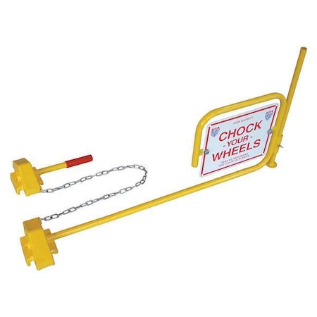 Rail Car Wheel Chocks and Flag MPN:22XW92