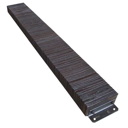 Dock Bumper, 12x4-1/2x98 In., Rubber MPN:26W578