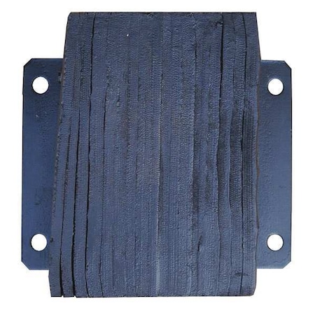 Dock Bumper, 12x6x14 In., Rubber MPN:26W584