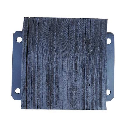 Dock Bumper, 12x6x16 In., Rubber MPN:26W585
