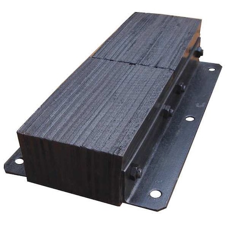 Dock Bumper, 24x4-1/2x13 In., Rubber MPN:26W592