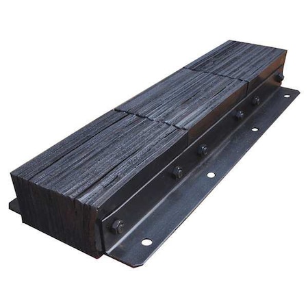 Dock Bumper, 36x4-1/2x13 In., Rubber MPN:26W594