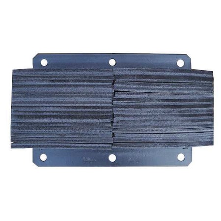 Dock Bumper, 20x6x13 In., Rubber MPN:26W595