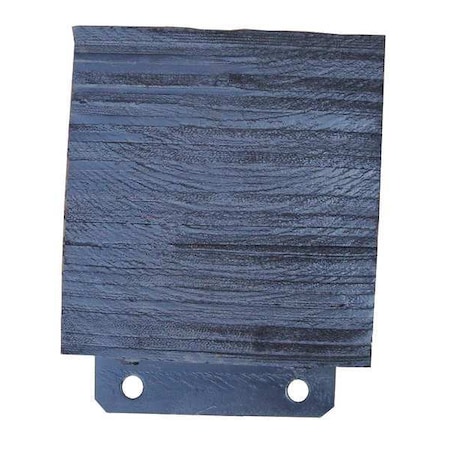 Dock Bumper, 10x4-1/2x11-1/2 In., Rubber MPN:26W603