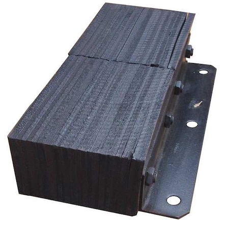 Dock Bumper, 20x4-1/2x10-1/2 In., Rubber MPN:26W604