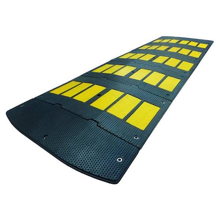 Speed Bump, 36in.W, 2in.H, 120in.L, Rubber MPN:29NH28
