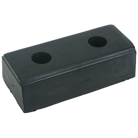 Dock Bumper, 10x2-3/4x4-1/2 In, Rubber, PK4 MPN:2MYP8