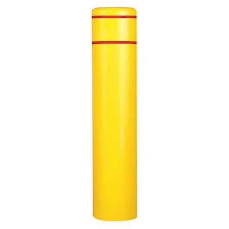 Post Sleeve, 60In H, Yellow with Red Tape MPN:4502YR