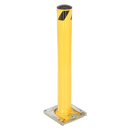 Removable Bollard, 36 in H, Yellow MPN:45XC59