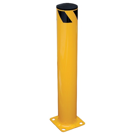 Bollard, 36 in H, Yellow, Carbon Steel MPN:45XC67