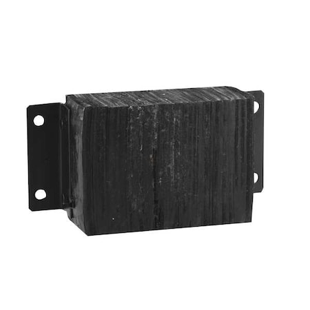 Dock Bumper, 10x6x14-3/4 In., Rubber MPN:4W942
