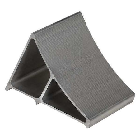 Wheel Chock, 7 In W, Silver MPN:5A347
