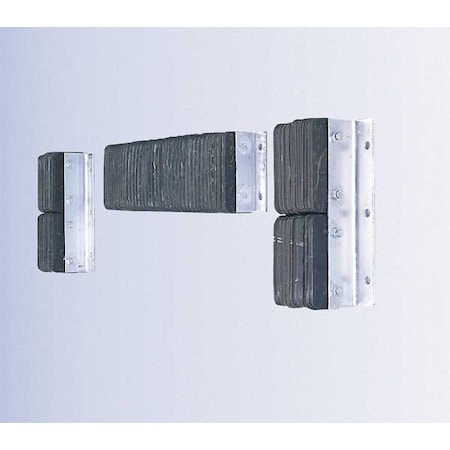 Dock Bumper, 10x4-1/2x14-3/4 In., Rubber MPN:5W824