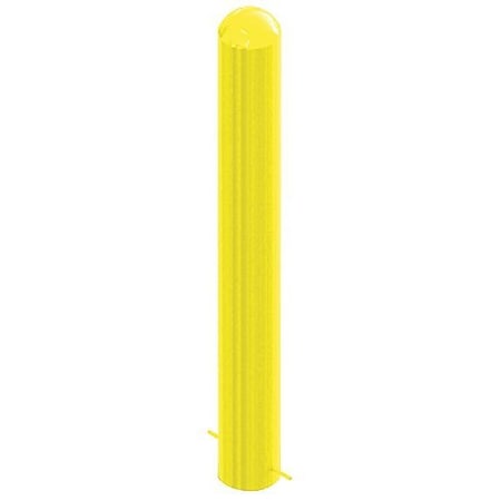 Bollard, 48 3/4 in H, Yellow, Carbon Steel MPN:5