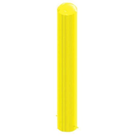 Bollard, 48 1/2 in H, Yellow, Carbon Steel MPN:6