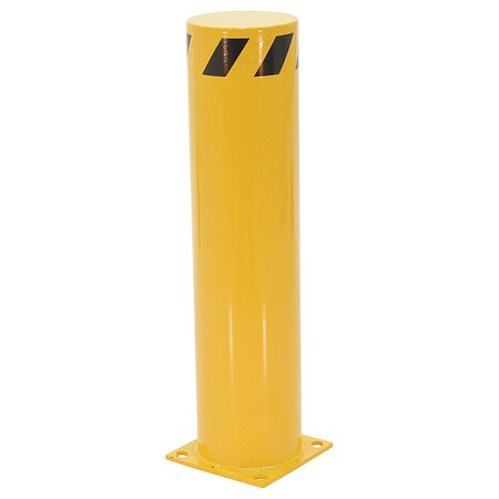 Bollard, 36 in H, Yellow, Carbon Steel MPN:BOL-36-8.5
