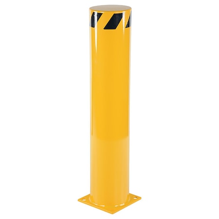 Bollard, 42 in H, Yellow, Carbon Steel MPN:BOL-42-8.5