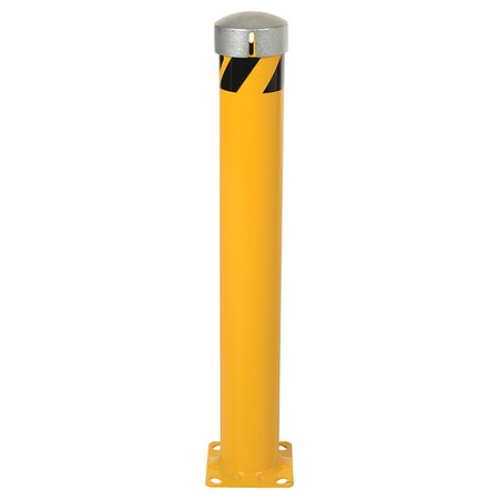 Bollard, 42 in H, Yellow, Carbon Steel MPN:BOL-JKS-42-5.5