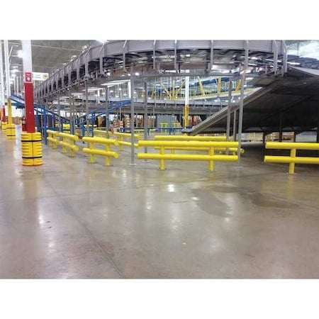 Guard Rail System, Yellow, 42 In. H, Steel MPN:SGR-2-048-42-P