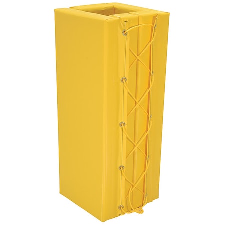 Column Protector, Yllw, 36inH, 11inW, Square MPN:V-PAD-S-35-Y