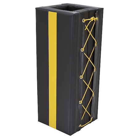Column Protector, Blck, 36inH, 14inW, Square MPN:V-PAD-S-38