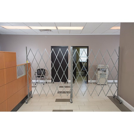 Folding Gate, Gray, 1 to 12 ft. Opening W MPN:XLECO 1265