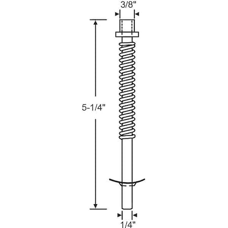 Pin Assembly, Steel Plated, 5-1/4