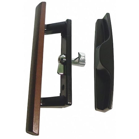 Handle Set, Wood/Zinc, 8-1/2
