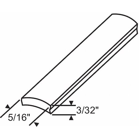 Screen Spline, 1000 ft, Black, Plastic MPN:16-240BM