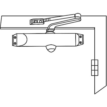 Manual, Hydraulic, 700, Door Closer, Standard Duty Interior and Exterior, Gray MPN:18-68