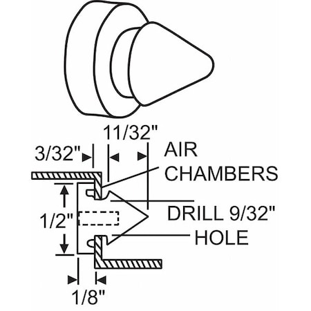 Bumper, Door Mount, Unfinished MPN:19-134