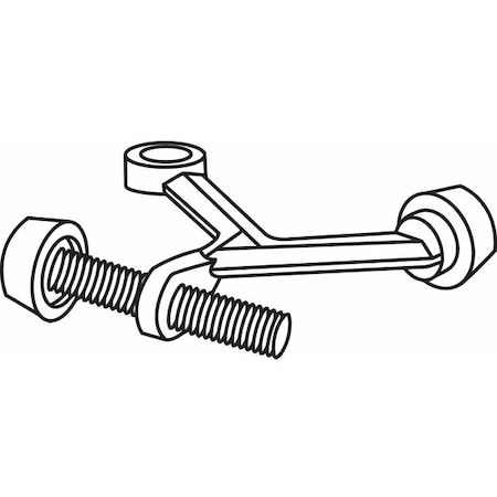 Door Stop, Door Mount, Satin Nickel MPN:19-142SN