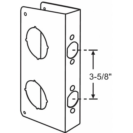 Cover Plate, Plated, 2-3/8