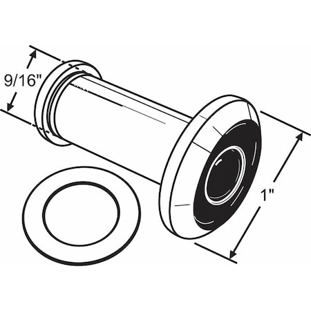 Door Viewer, Satin Nickel, 9/16