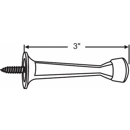 Door Stop, Door Mount, Plated MPN:19-284SN