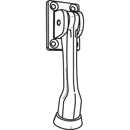 Door Stop, Door Mount, Brass Plated MPN:19-849BP