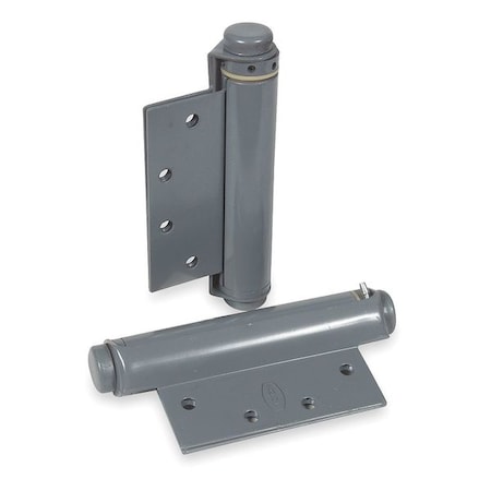 Spring Hinge, Steel, Full Mortise Mounting, 2 in Leaf W x 4 1/2 in Leaf H, Gray Enamel MPN:1CAC4