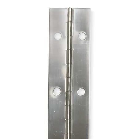 Piano Hinge, Stainless Steel, Full Surface Mounting, 5/8 in Leaf W x 36 in Leaf H, Stainless steel MPN:1CAK5