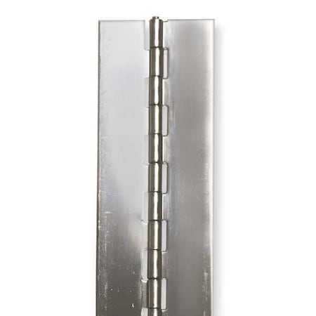 Piano Hinge, Stainless Steel, Full Surface Mounting, 1 in Leaf W x 48 in Leaf H MPN:1CAP6