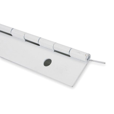 Piano Hinge, Steel, Full Surface Mounting, 5/8 in Leaf W x 72 in Leaf H, White Enamel MPN:1CBC1