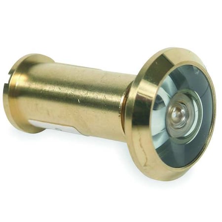 Door Viewer, Brass, 200 Deg Viewing Angle MPN:1HEW3