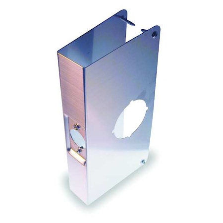 Door Reinforcer, SS, Backset 2 3/8 In MPN:1HGL9