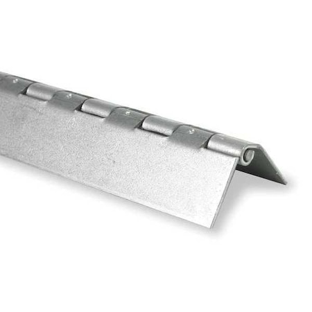 Piano Hinge, Stainless Steel, Full Surface Mounting, 1 1/2 in Leaf W x 72 in Leaf H MPN:1JEY5