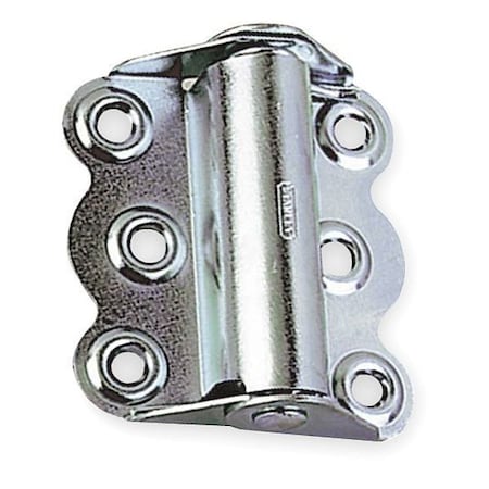 Spring Hinge, Steel, Full Surface Mounting, 1 15/32 in Leaf W x 2 3/4 in Leaf H, Black Enamel MPN:1RBU7