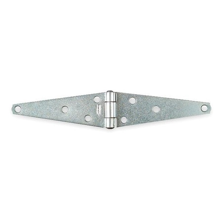 Strap Hinge, Steel, Full Surface Mounting, 5 in Leaf W x 1 7/8 in Leaf H, zinc plated MPN:1RCK3
