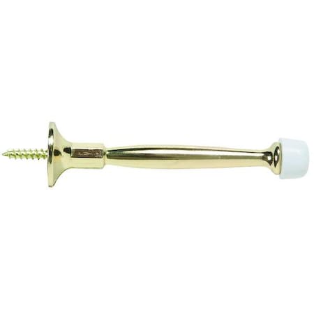 Door Stop, Rigid, Brass, 4 In L MPN:1RCR3