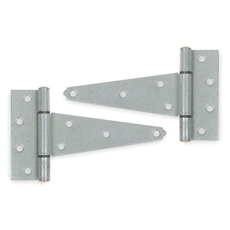 Tee Hinge, Steel, 1 13/16 in Leaf W x 4 1/4 in Leaf H, Galvanized Steel MPN:1WBE5