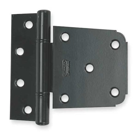 Tee Hinge, Steel, 1 11/16 in Leaf W x 4 1/4 in Leaf H, Black Enamel MPN:1WBJ7