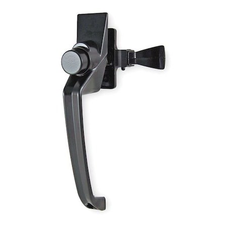Latch, 7-1/4 In L, 1-1/2 In W, Black MPN:1XMK9