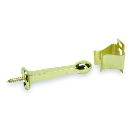 Automatic Door Holder, Brass, Ivory, Wall MPN:1XNK9